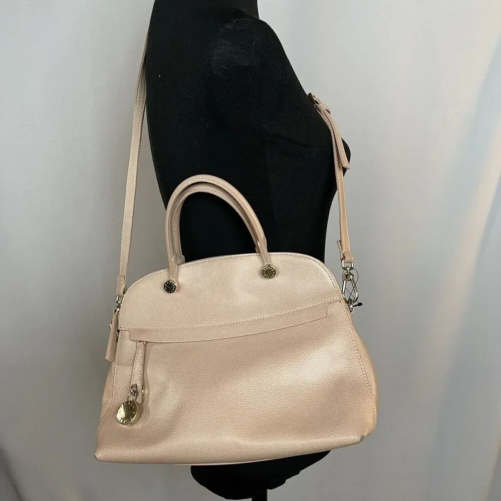 Furla Piper M Handbag Shoulder Bag 2Way Crossbody Leather Pink G5996